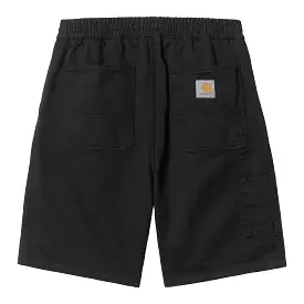 FLINT SHORT BLACK GARMENT DYED