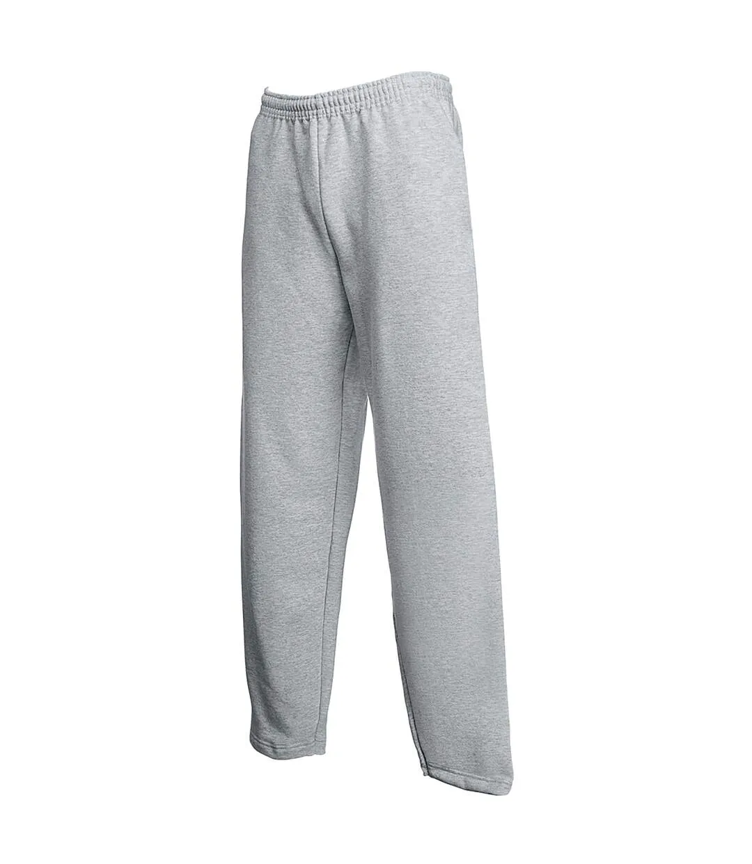 Fruit Of The Loom Mens Open Hem Jog Pants / Jogging Bottoms (Dark Heather) - UTBC396