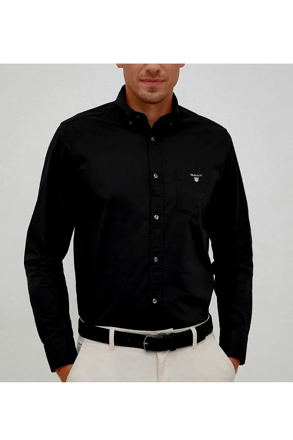 GANT Regular Broadcloth Shirt Black