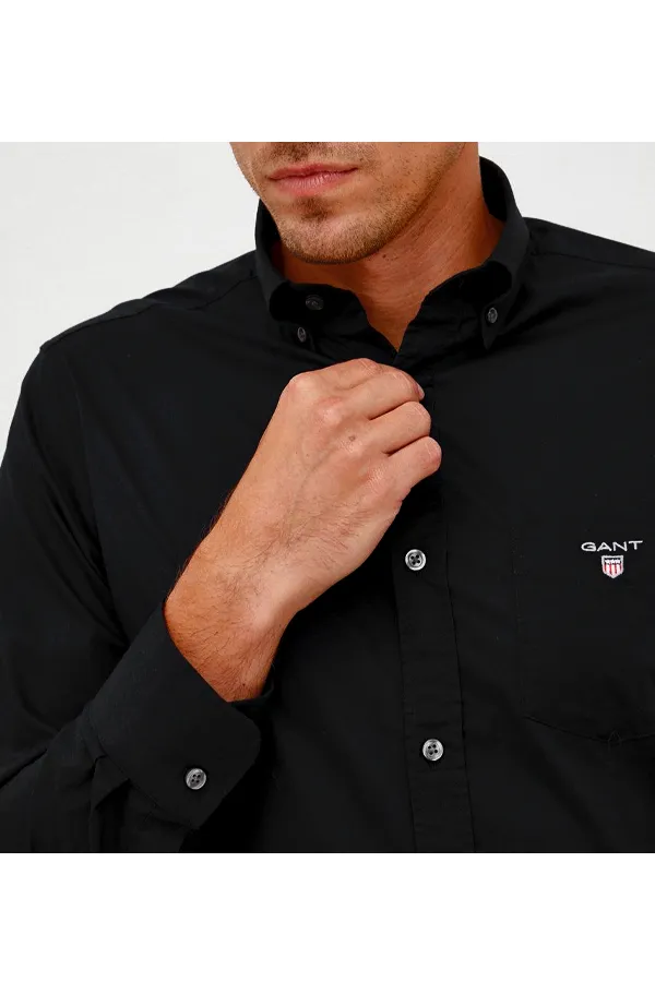 GANT Regular Broadcloth Shirt Black