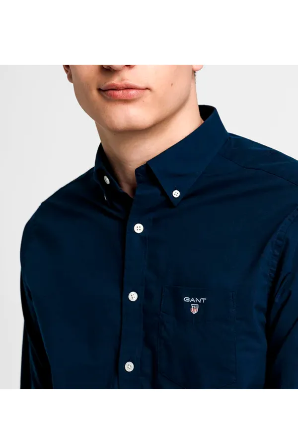 GANT Regular Broadcloth Shirt Navy