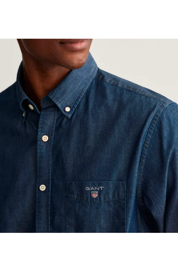 GANT Regular Denim Shirt Indigo