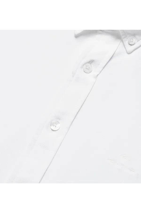 GANT Tech Pique Regular Shirt White