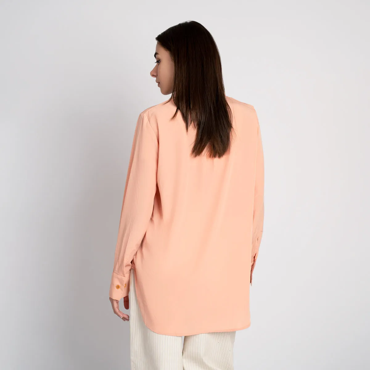 Georgette Plain Regular Shirt - HSSW3230010