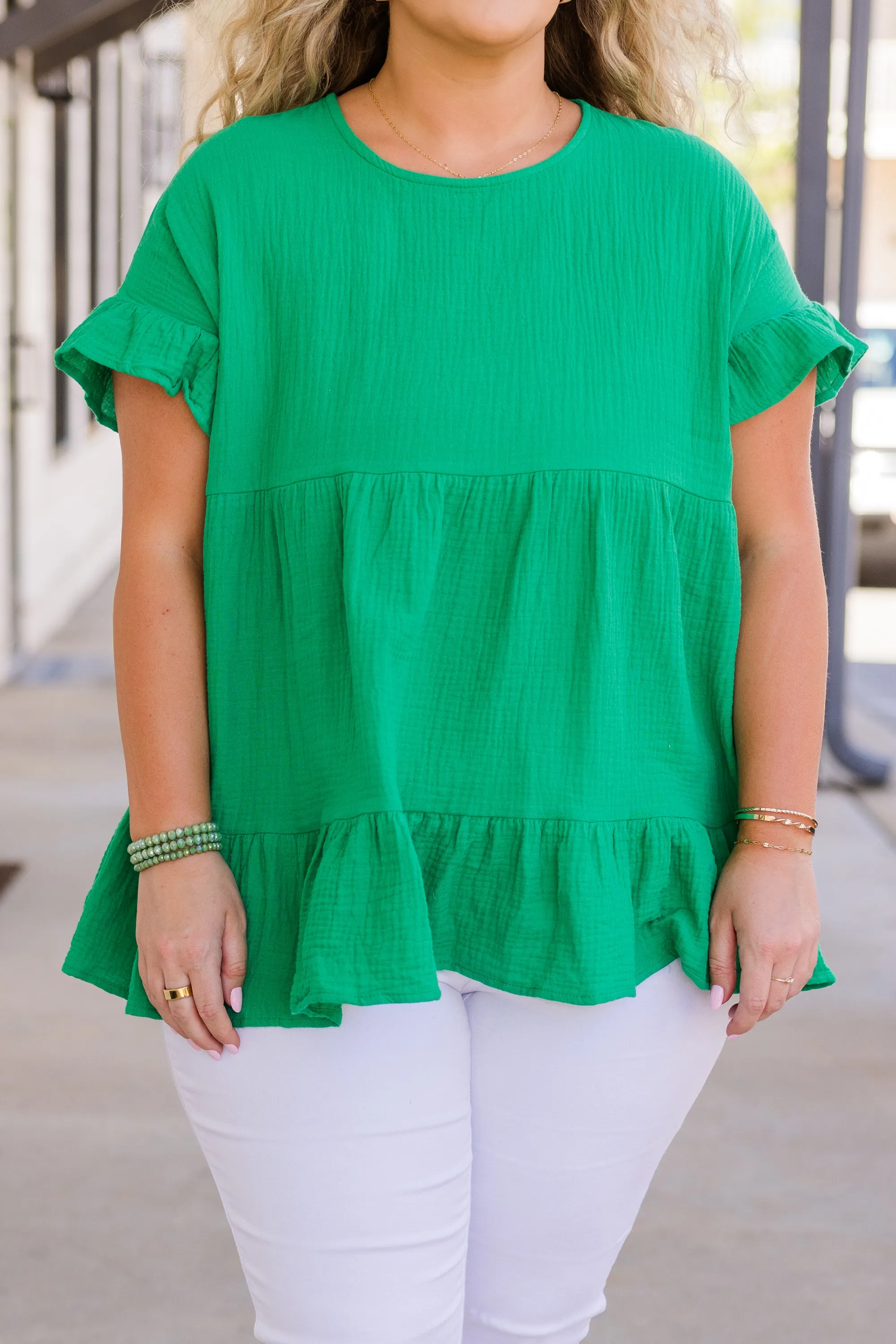 Honeybee Hug Top, Green