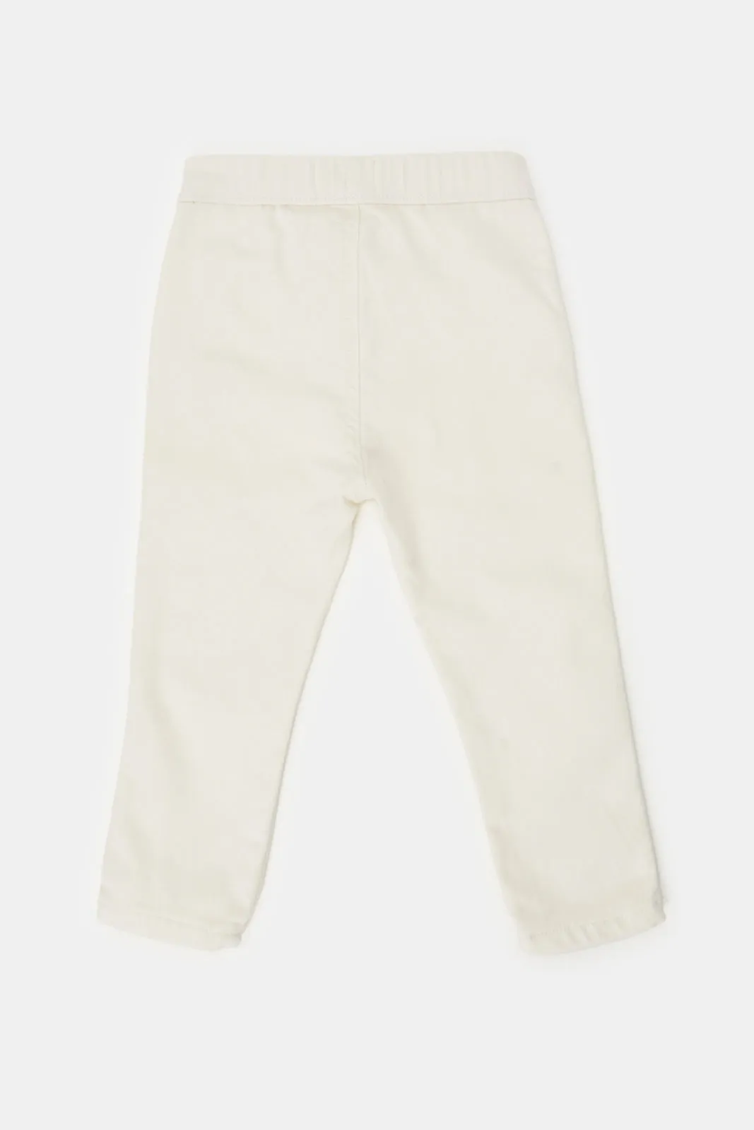 Infant Boys Cream Jogger Jeans