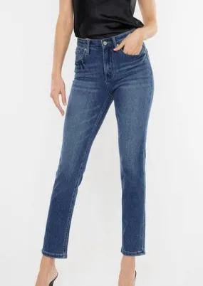 Kan Can Slim Straight Medium Wash Jeans