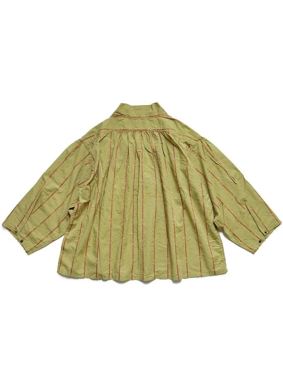 Kapital Cotton linen siamese stripe KENKA shirt