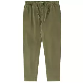 KESTIN Inverness Tapered Trouser in Olive Cotton Twill