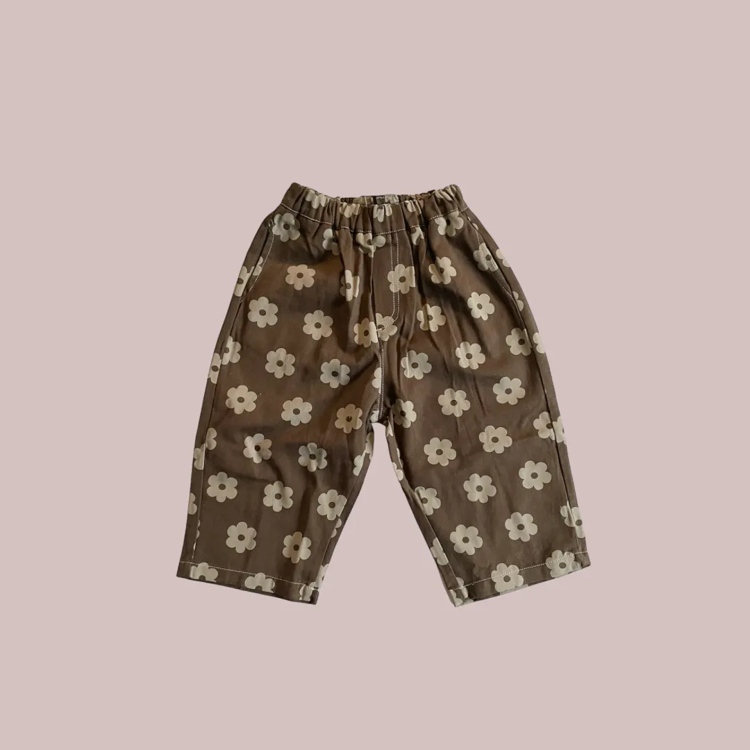 Kindly the label / Good Garden Pants - mocha / 2, 3, 4, 5Y