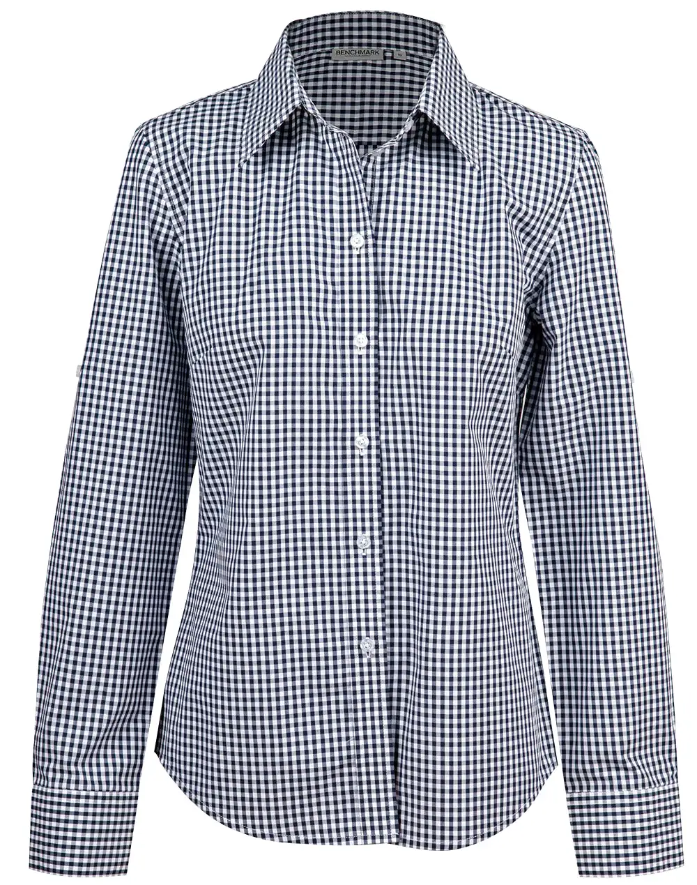 Ladies Gingham Check Long Sleeve Shirt - 3 colors