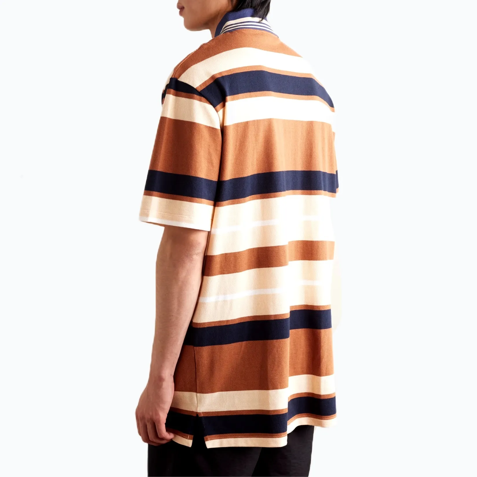 LOEWE  |Stripes Linen Blended Fabrics Cotton Short Sleeves Logo