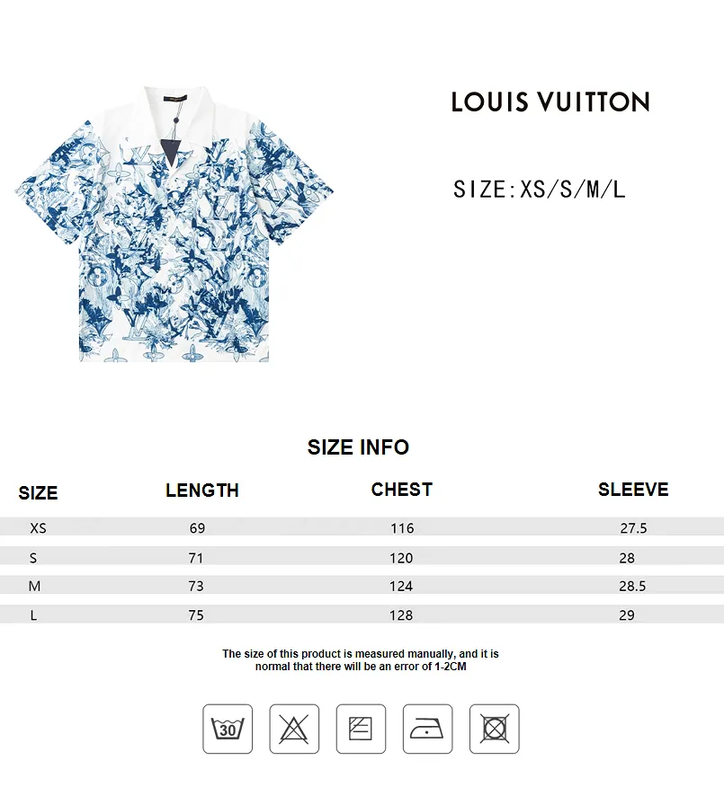 Louis Vuitton 23SS Monogram Aquagarden Print Short Sleeve Shirt 6.26