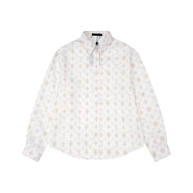 Louis Vuitton 23ss new all over letter print long sleeve shirt 6.26