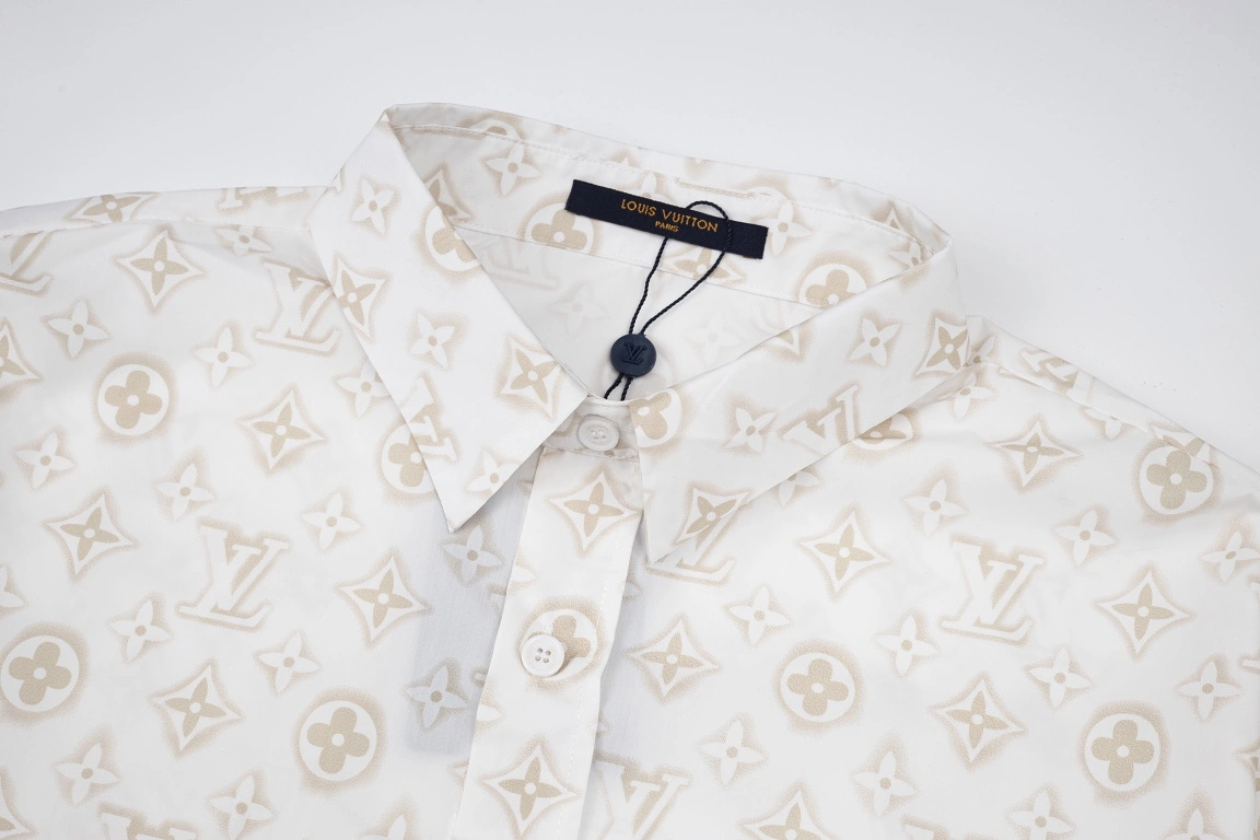 Louis Vuitton 23ss new all over letter print long sleeve shirt 6.26