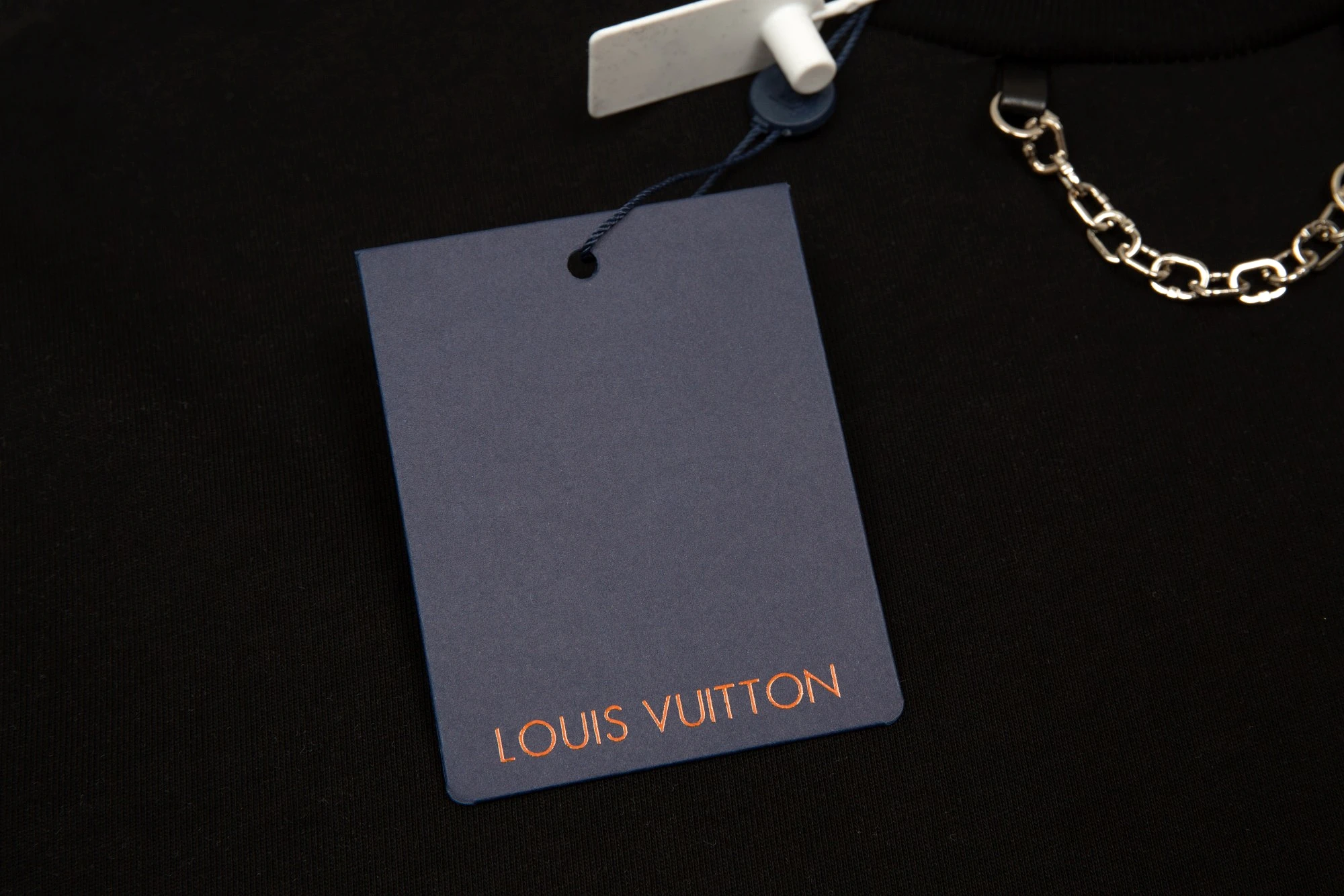 Louis Vuitton 23ss Resort Summer Limited Collection Chain Embroidery Short Sleeve T-Shirt Black 6.14