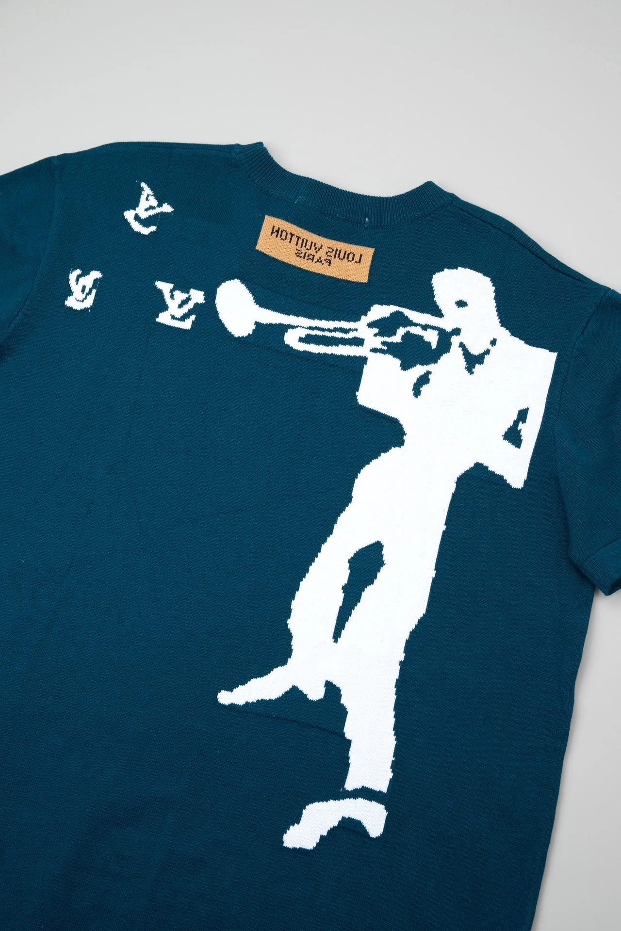 Louis Vuitton 24SS Instrument player short-sleeved T-shirt deep blue 1.16