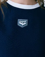 Mardi Mercredi  |Nylon Linen U-Neck Plain Cotton Medium Logo