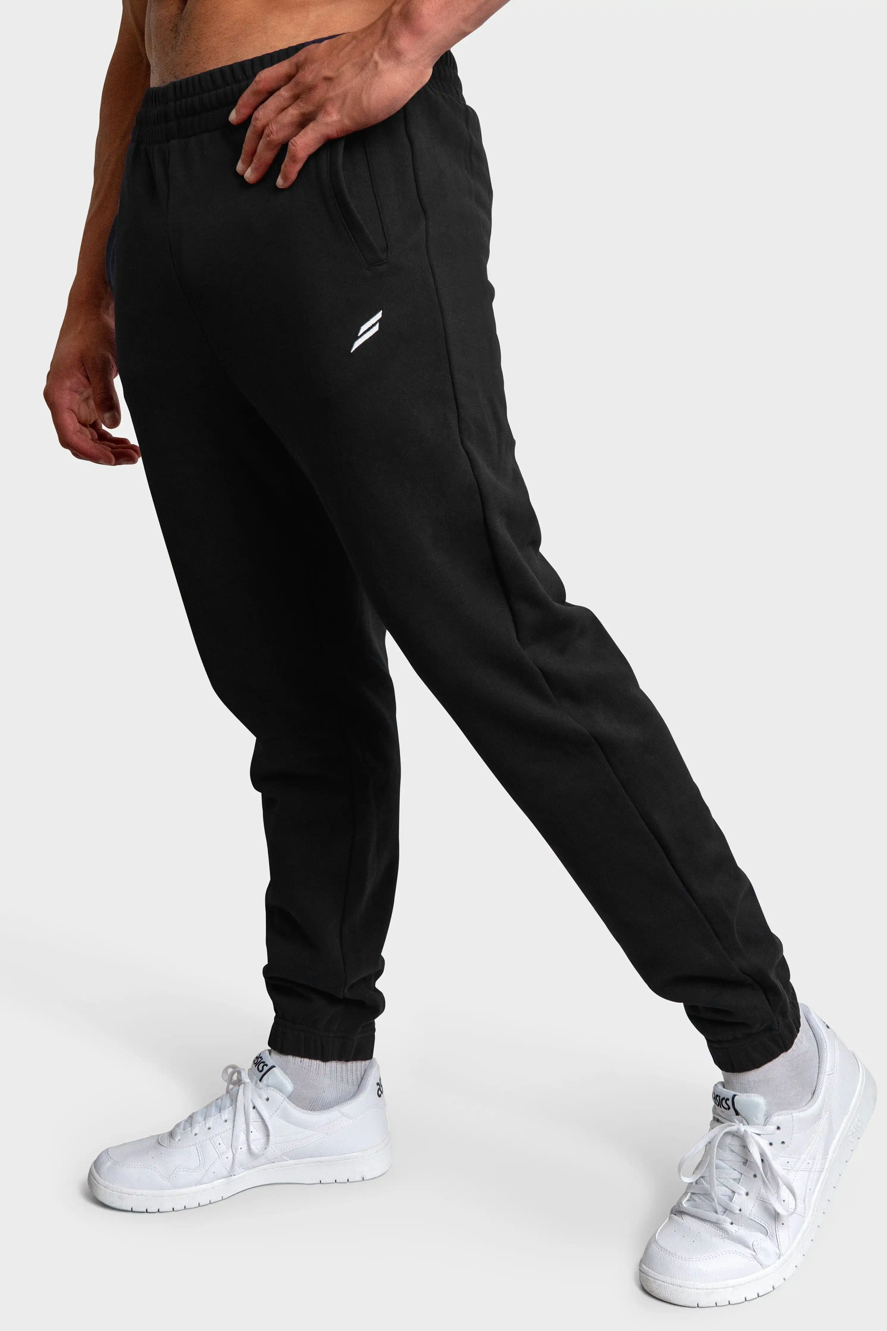 Mark Relaxed Track Pants - Black