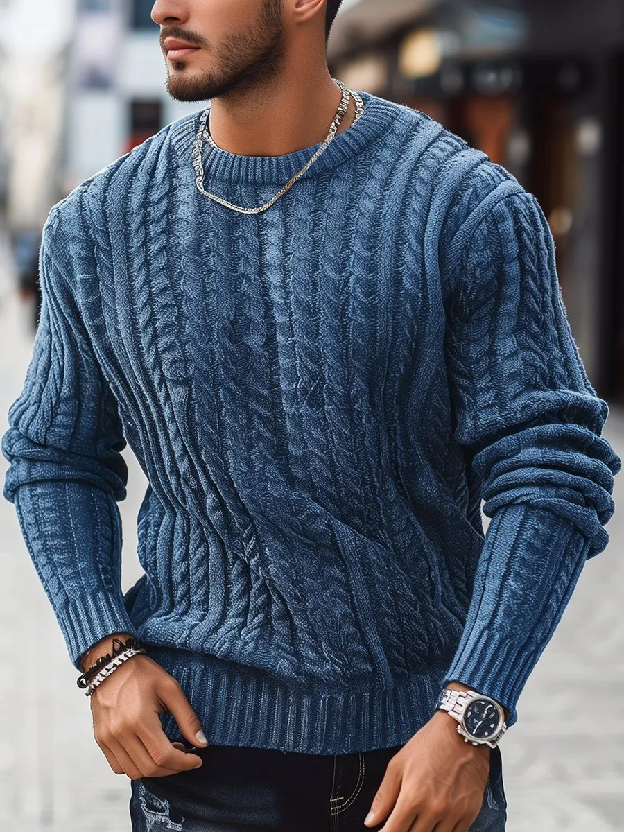 Men's Crew Neck Knit Sweater