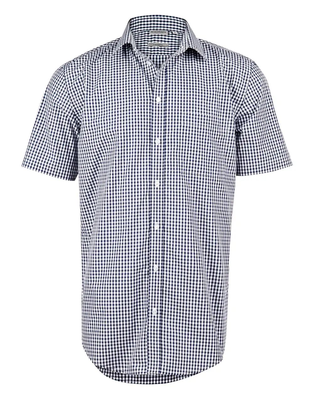 Men's Gingham Check Short Sleeve Shirt - 3 colors