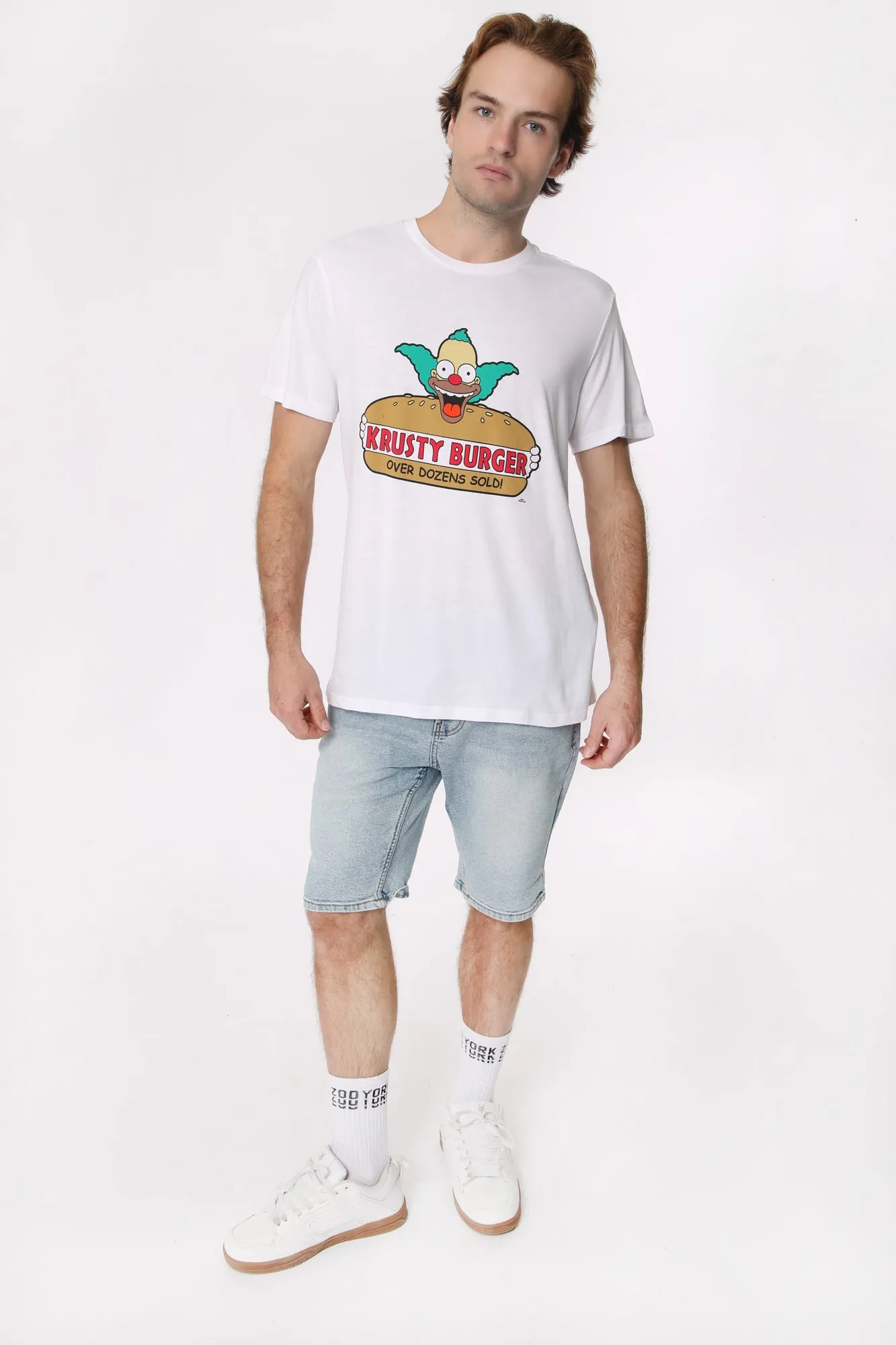 Mens The Simpsons Krusty Burger T-Shirt