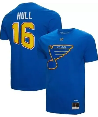 Mitchell & Ness Men's NHL Brett Hull St. Louis Blues Name & Number T-Shirt