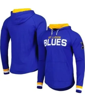 Mitchell & Ness Men's NHL St. Louis Blues Legendary Slub Hoodie Long Sleeve T-Shirt