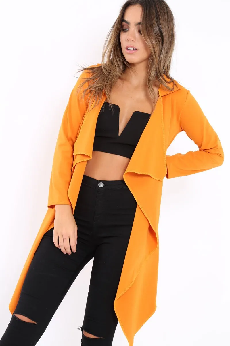 Mustard Waterfall Frill Jacket - Bexley