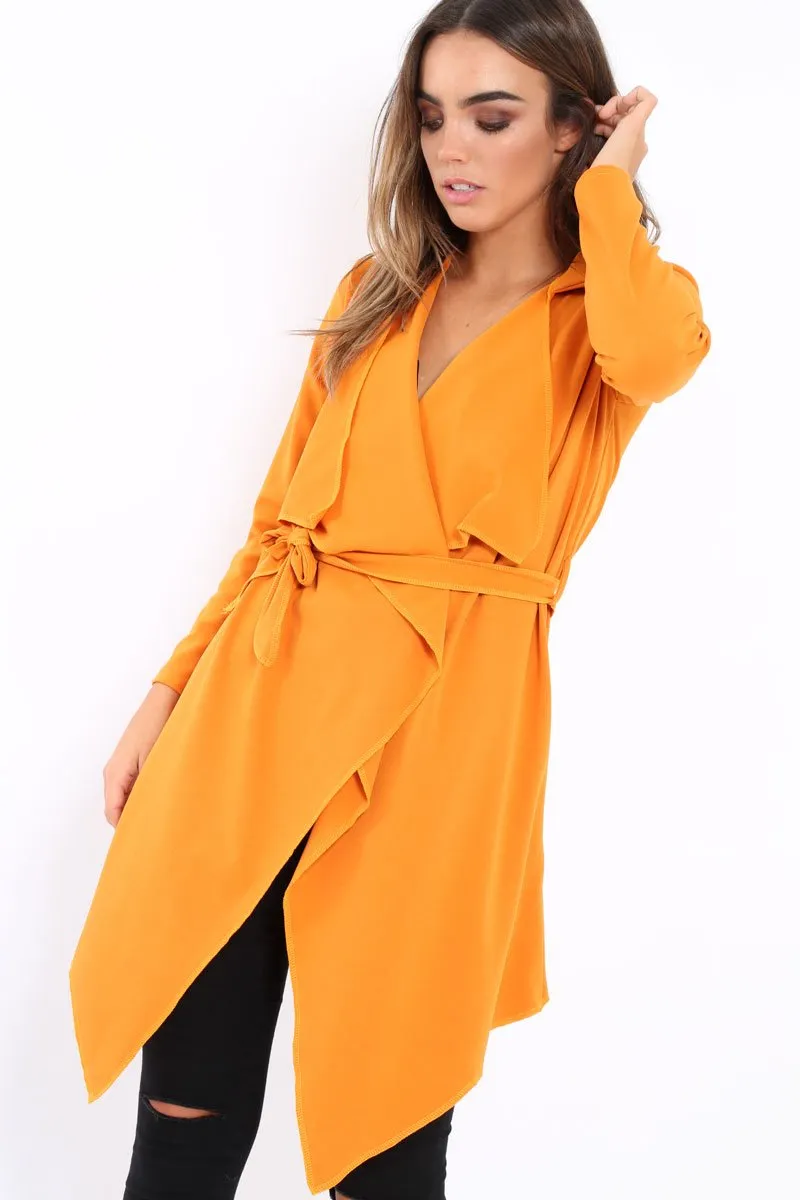 Mustard Waterfall Frill Jacket - Bexley