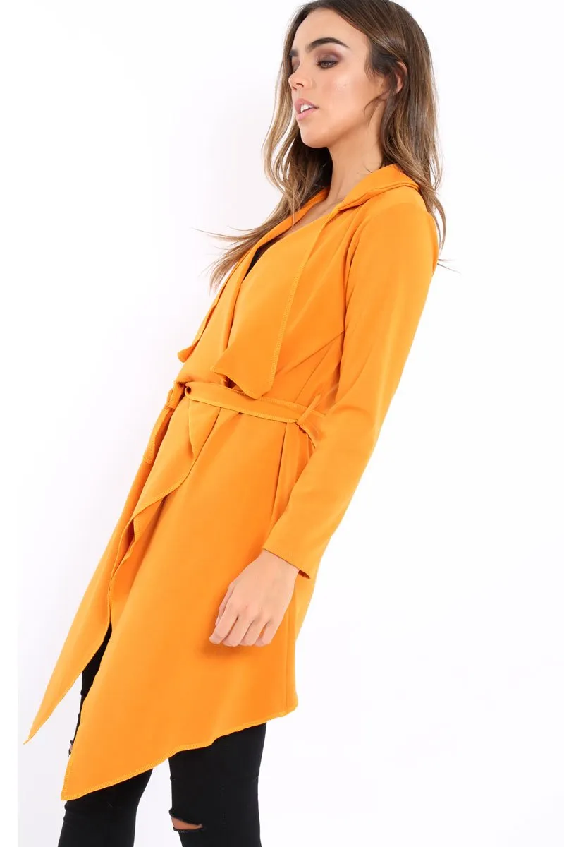 Mustard Waterfall Frill Jacket - Bexley