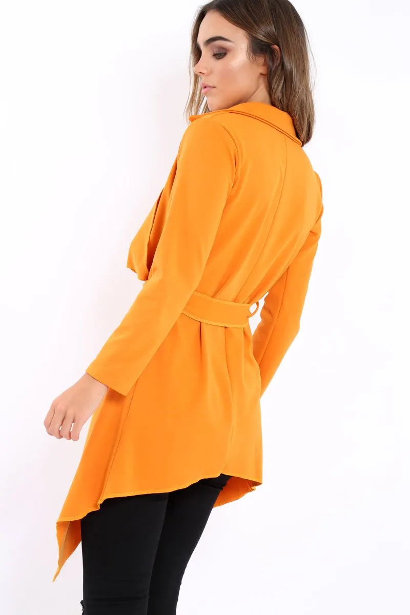 Mustard Waterfall Frill Jacket - Bexley