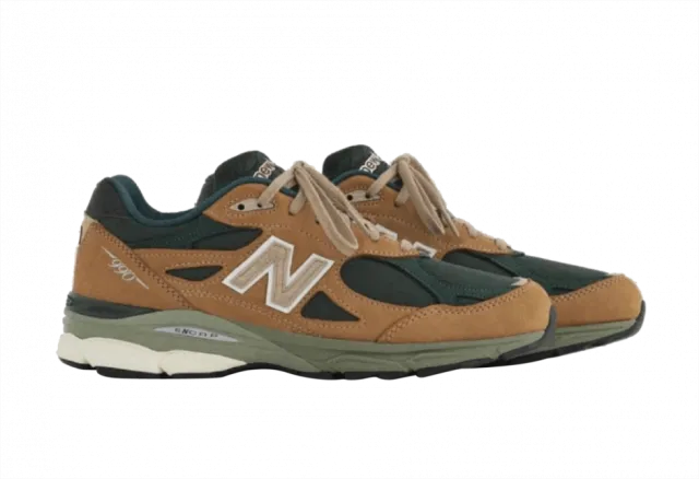 New balance 990v3 made in usa brown olive