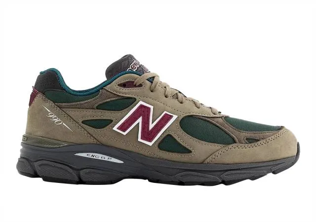 New balance 990v3 made in usa olive green