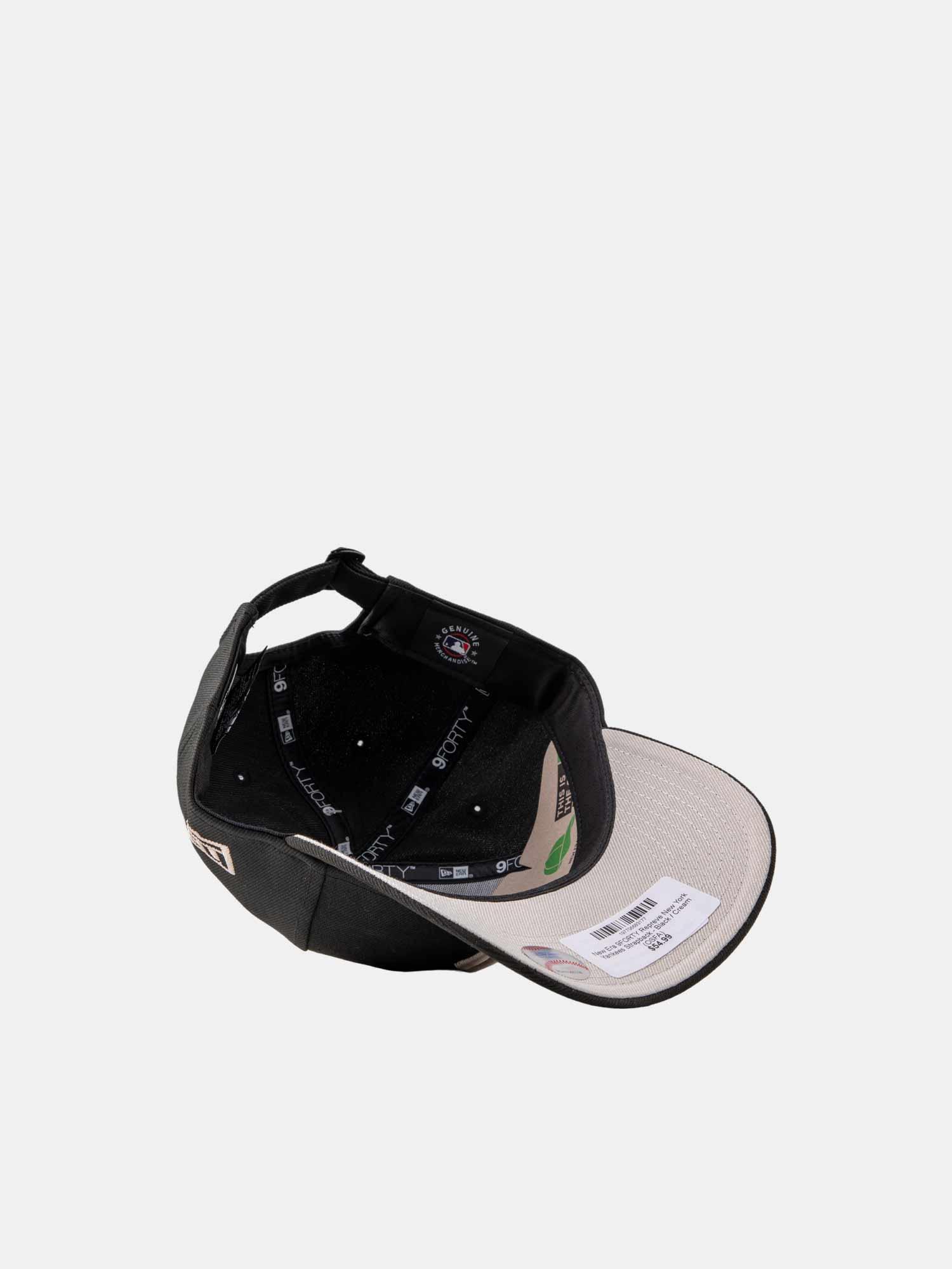 New Era 9FORTY Repreve New York Yankees Strapback - Black / Cream