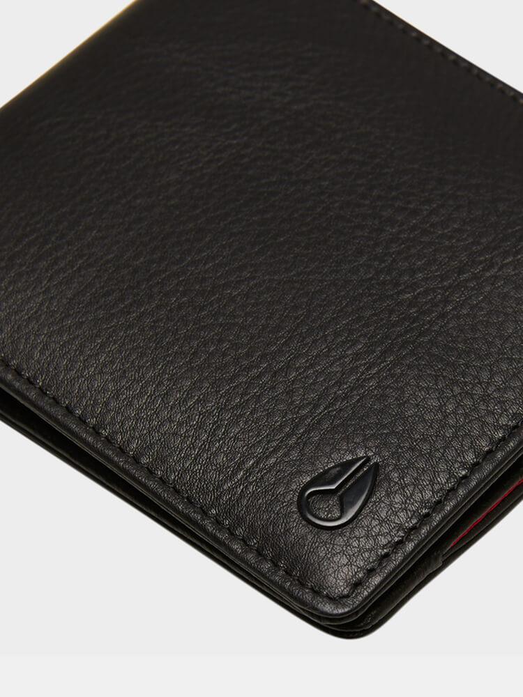 Nixon Pass Leather Coin Wallet - Black