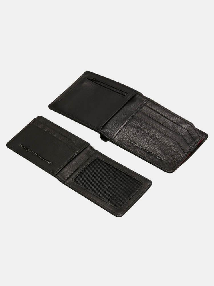 Nixon Pass Leather Coin Wallet - Black