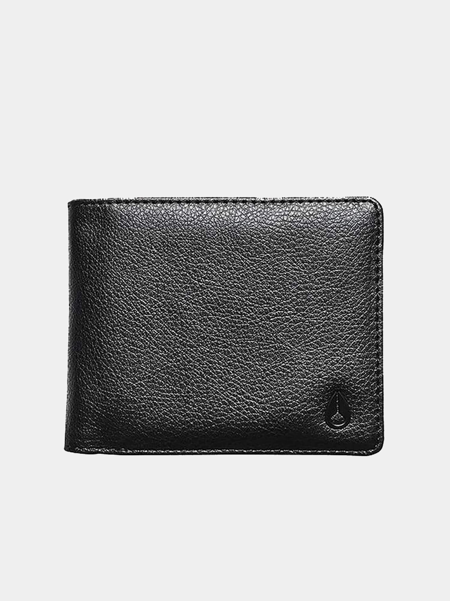 Nixon Pass Vegan Leather Wallet - Black