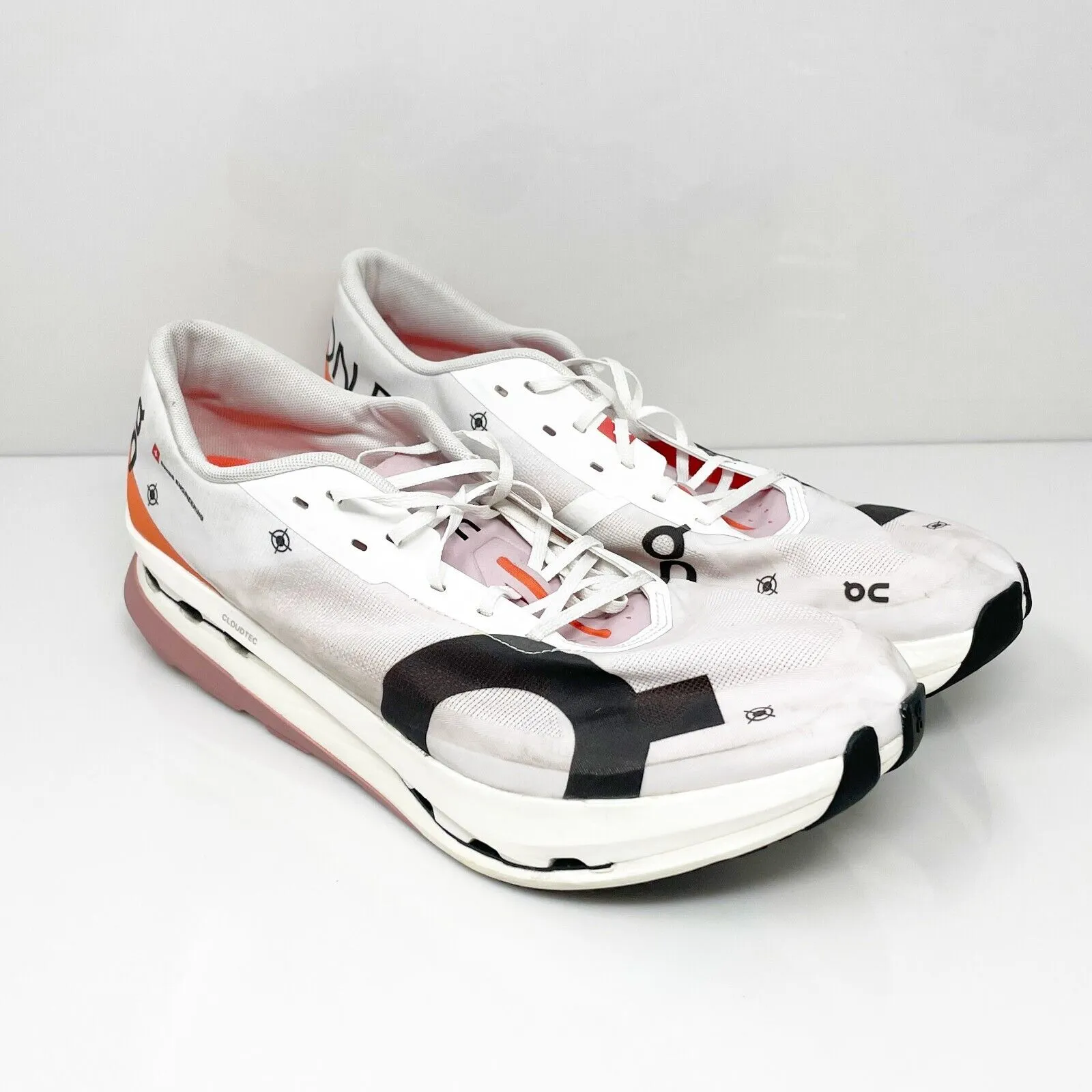 On Mens Cloudboom Echo 3 White Running Shoes Sneakers Size 11.5