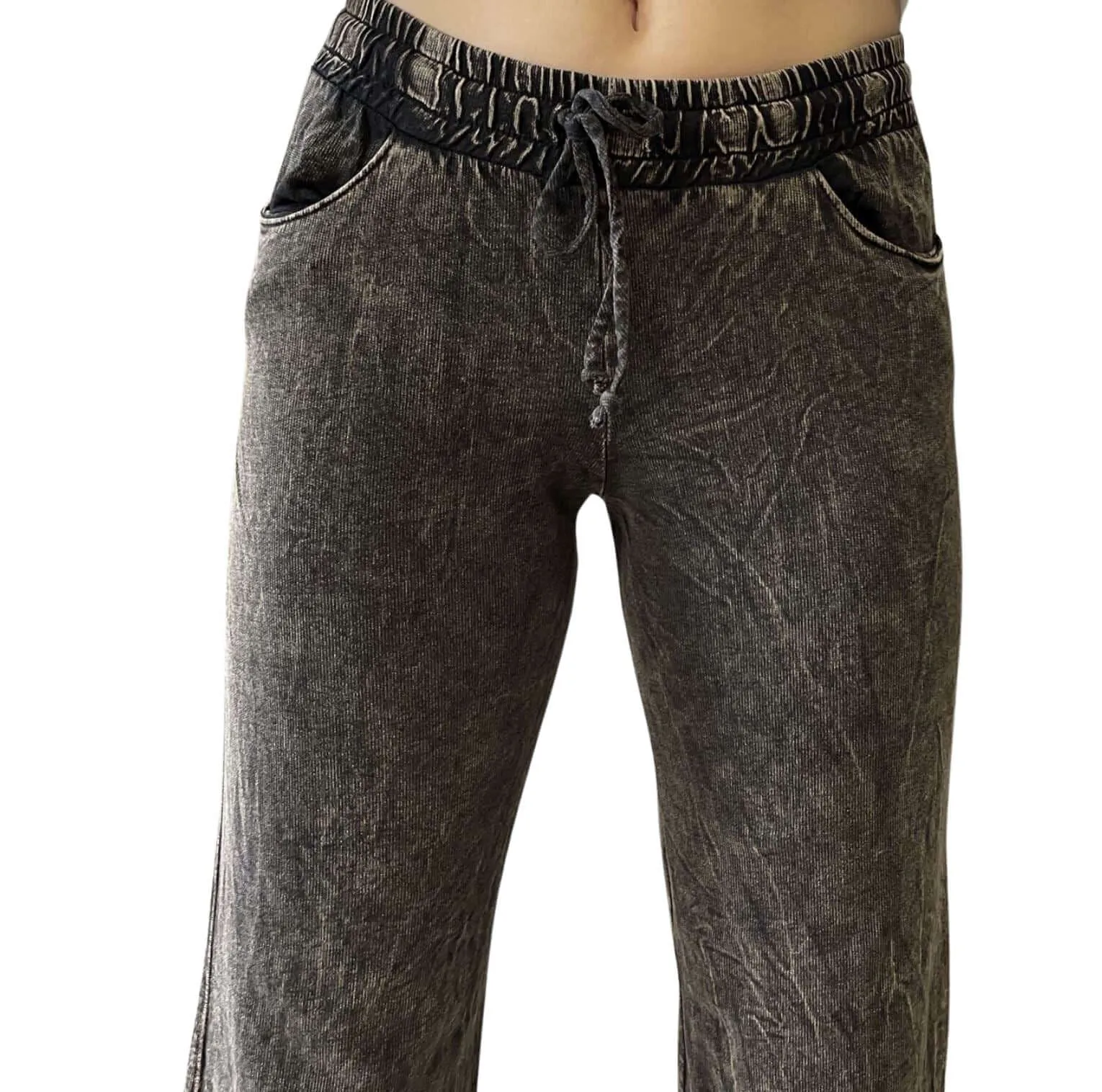 On The Go Cropped Sweat Pants Made in USA - Clearance Final Sale