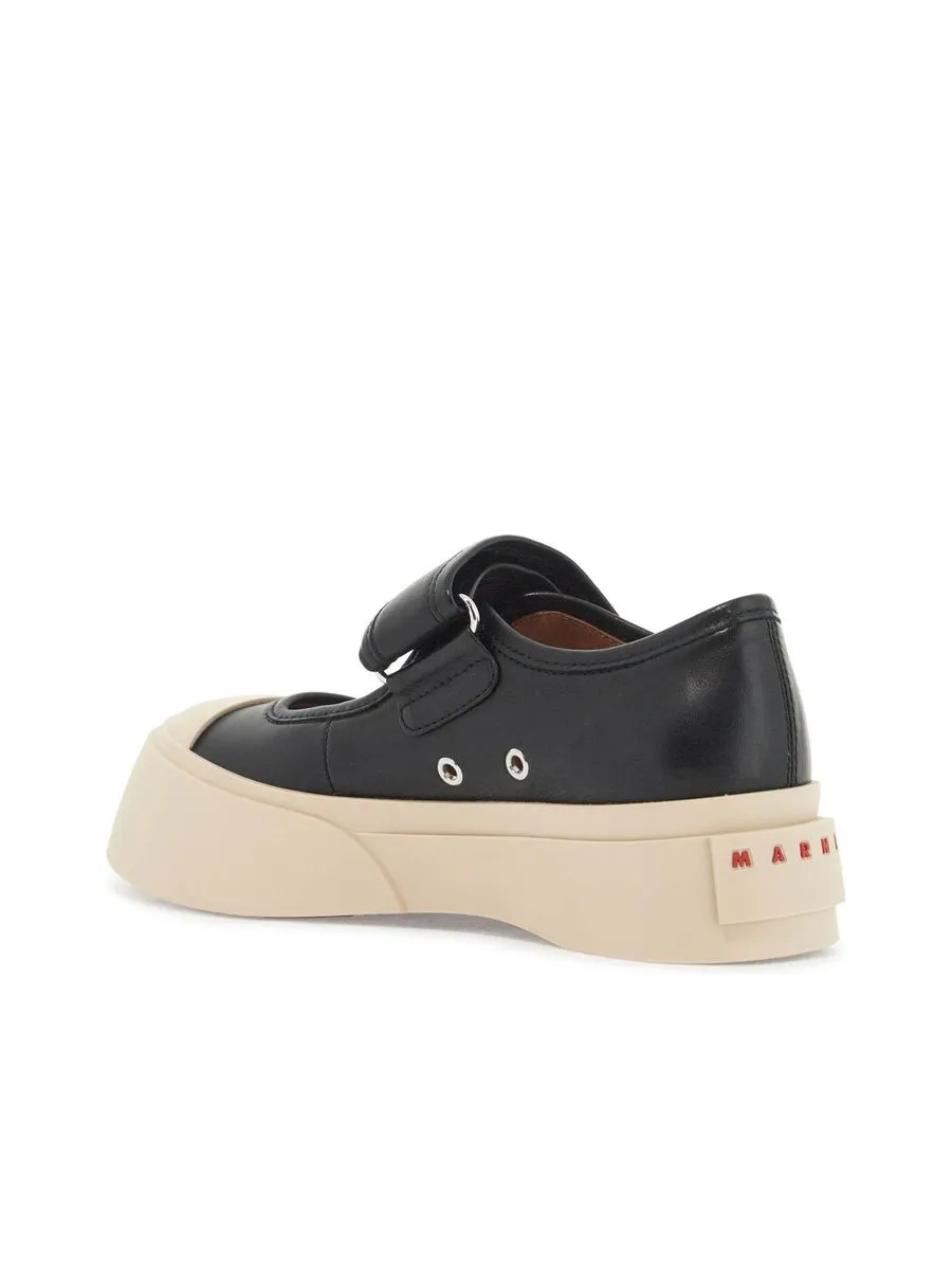 Pablo Mary Jane Nappa Leather Sneakers