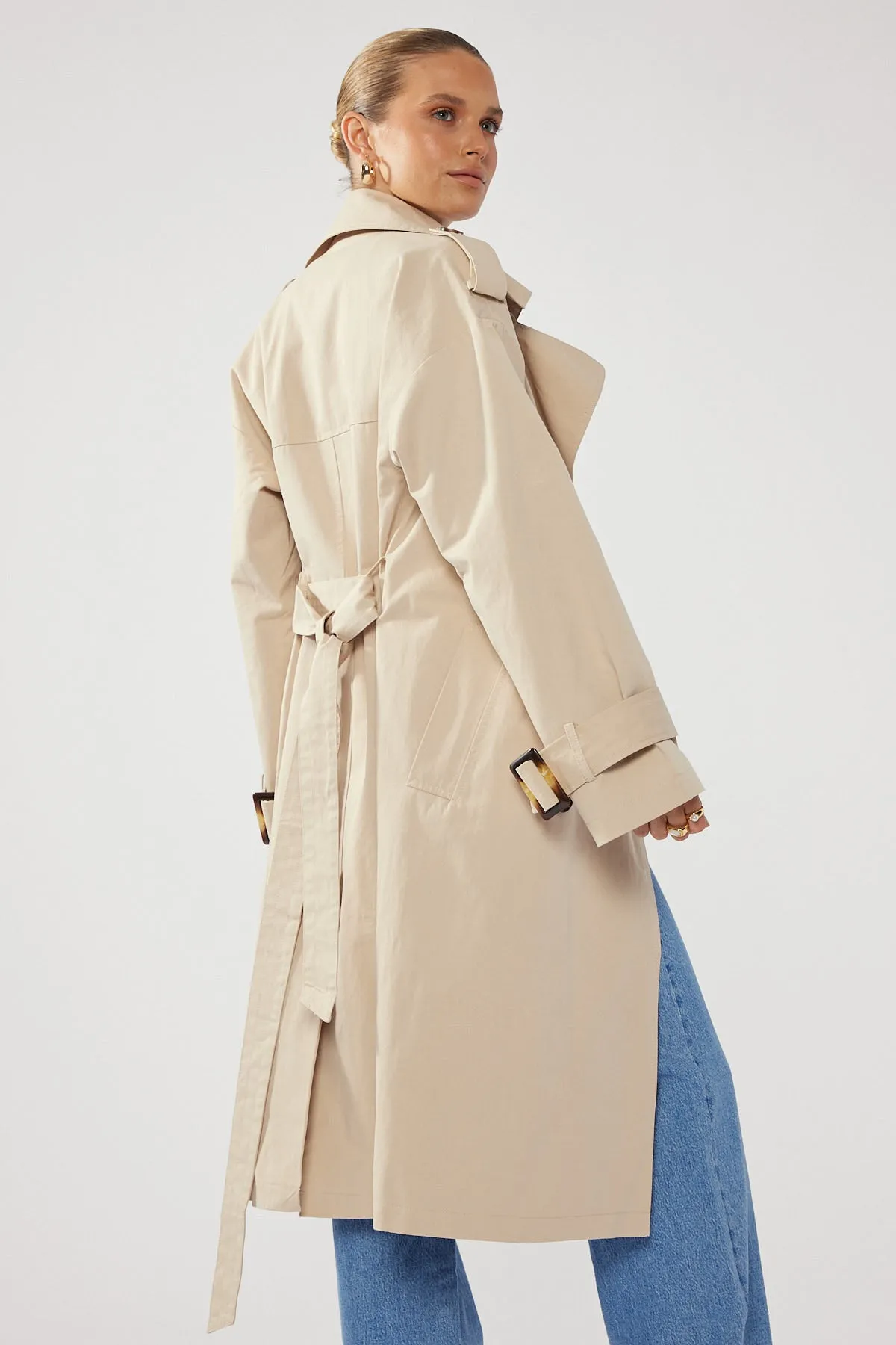 Perfect Stranger Tina Trench Coat Nude