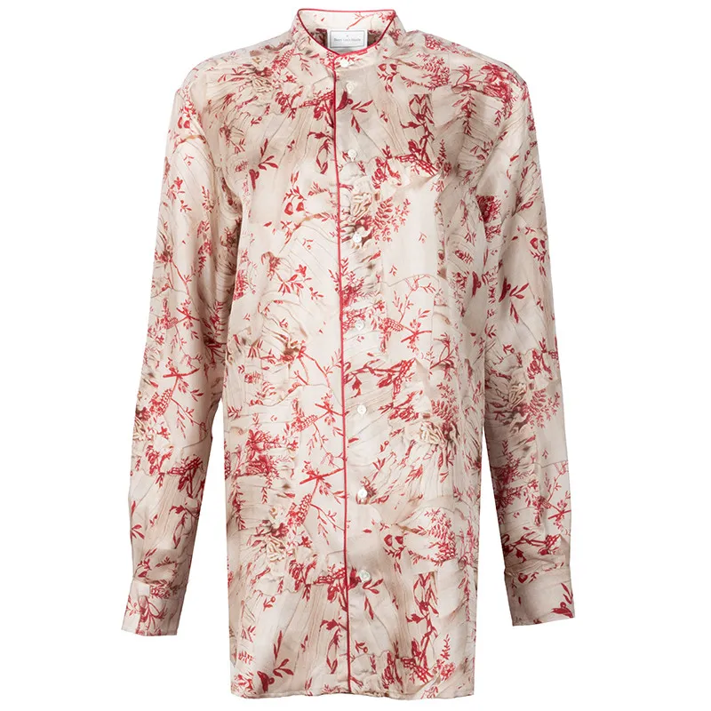 Pierre-Louis Mascia Red Pattern Shirt