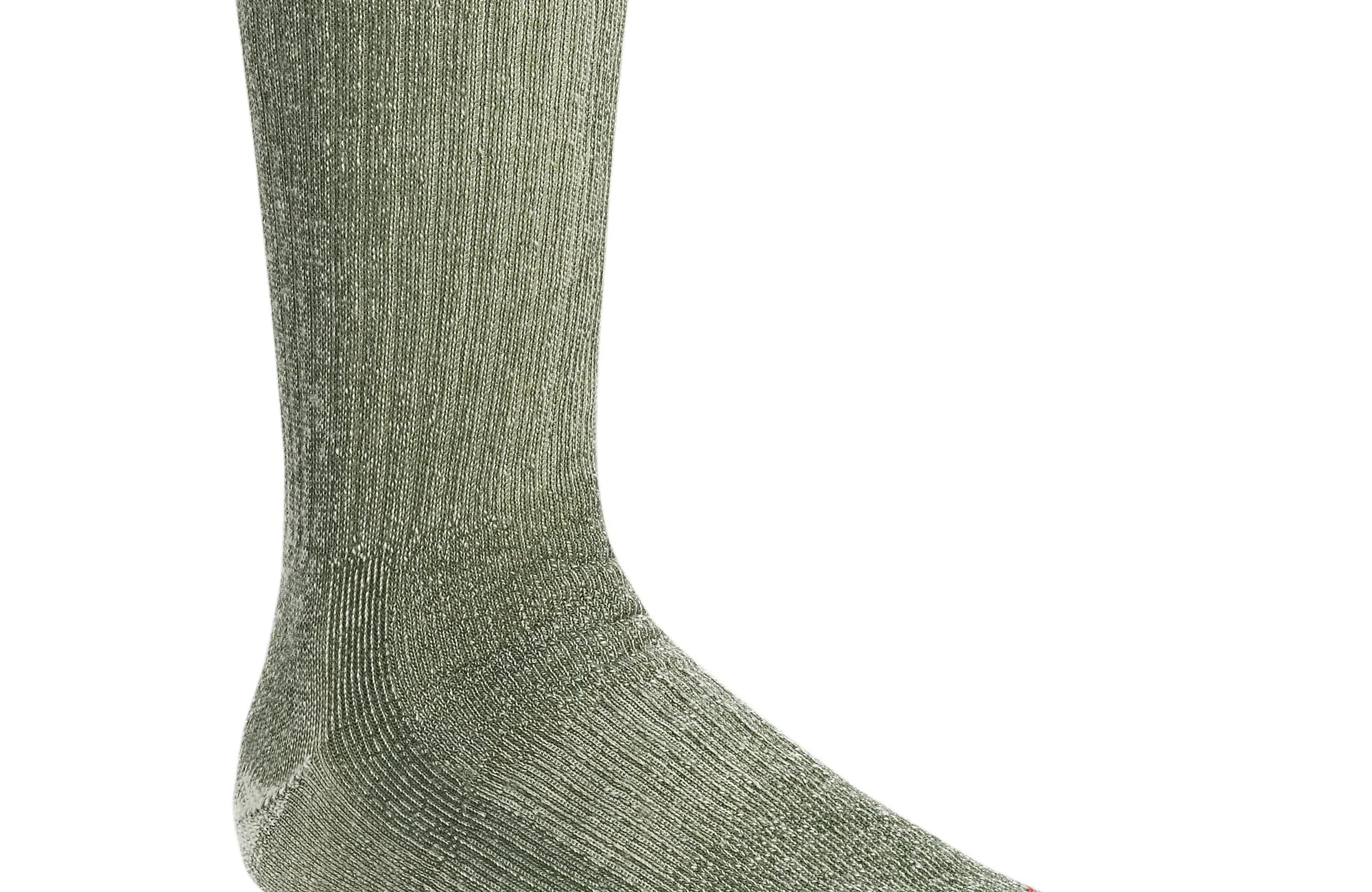 Premium Work Medium Weight Crew Unisex Merino Wool Blend  Crew Sock in Olive     