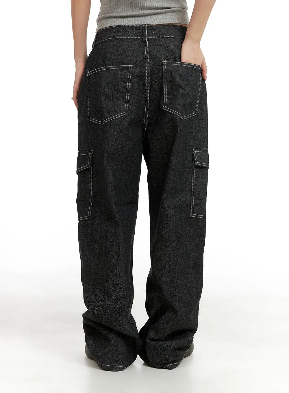 Recycled Cargo Baggy Jeans (Unisex) CM425