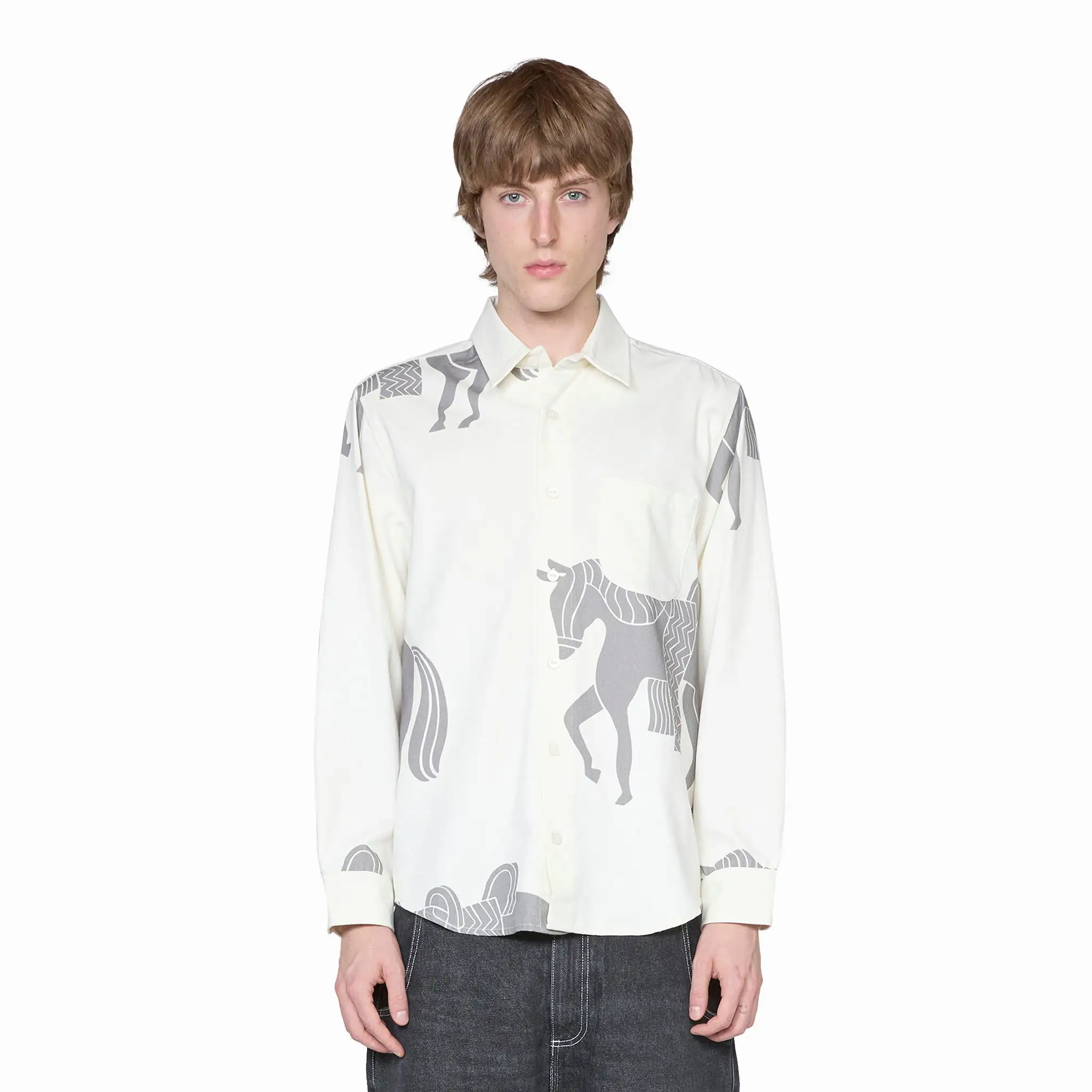 Repeated Horse Shirt Off White