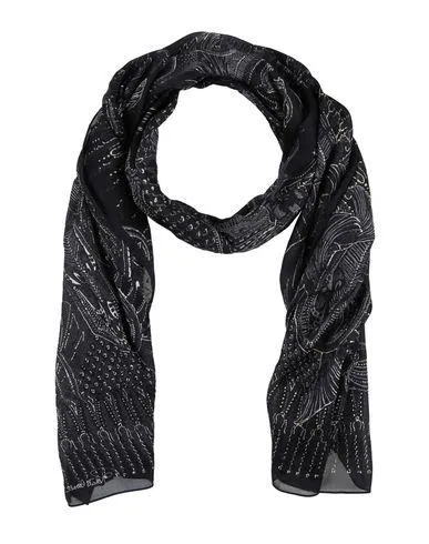 Roberto Cavalli Women Scarf Black -- --