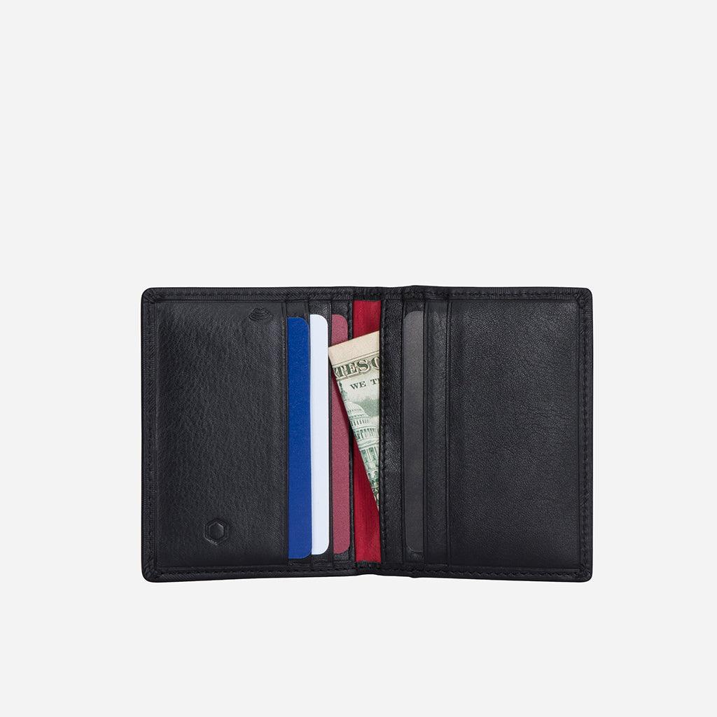 Slim Bifold Card Holder, Black Camo