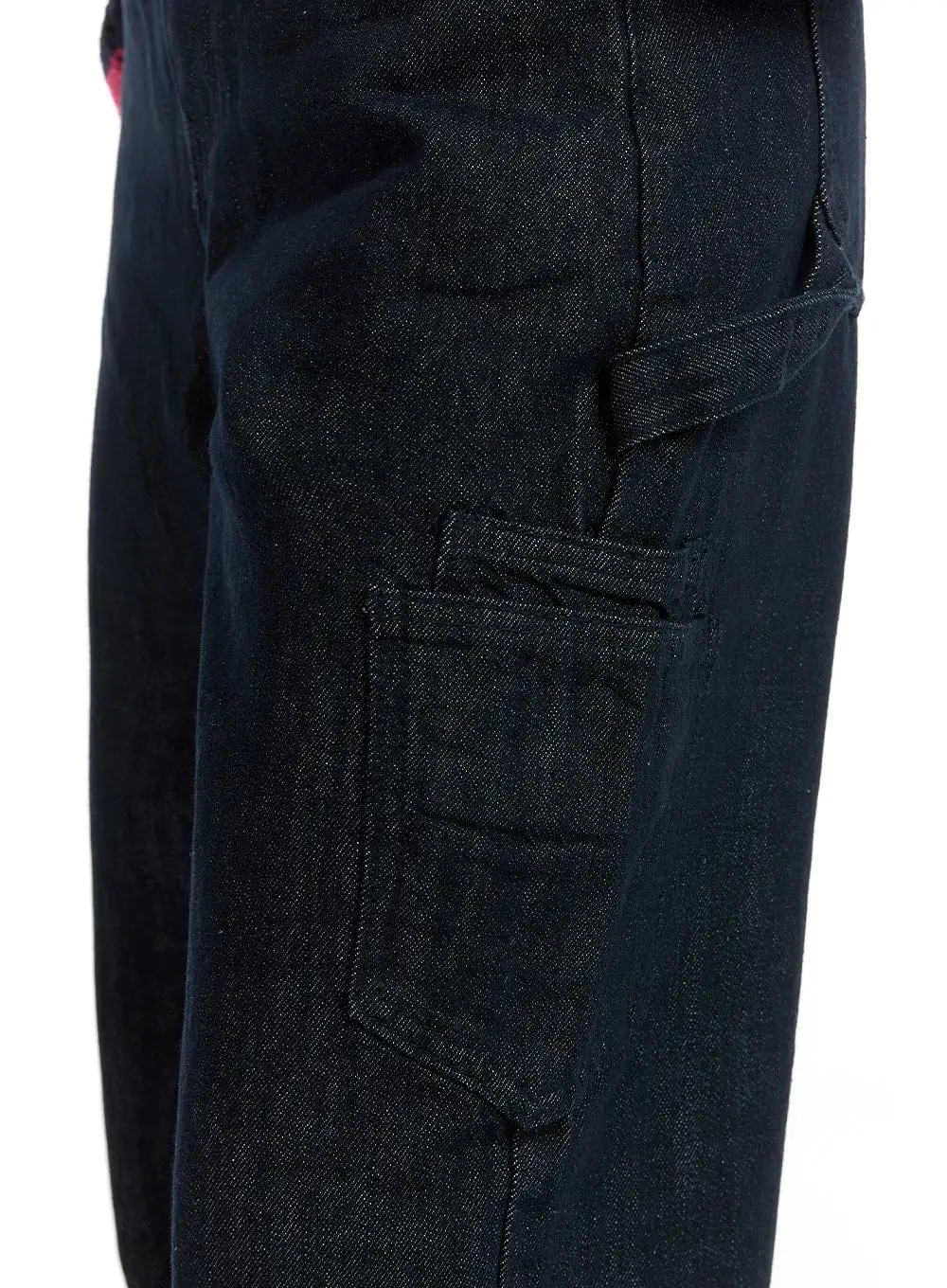 Solid Cargo Straight Jeans OM408