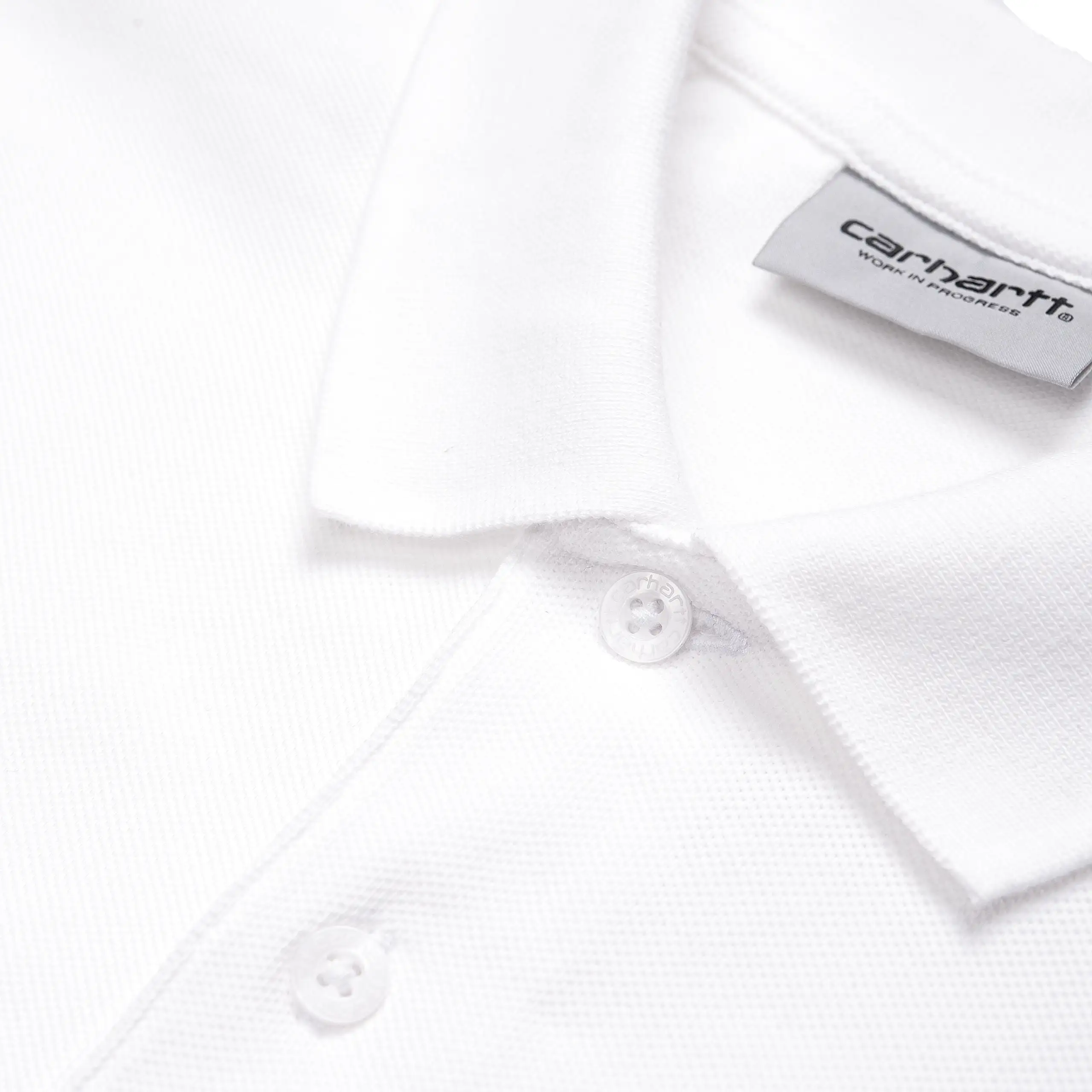 S/S CHASE PIQUE POLO WHITE / GOLD